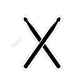 DK STICKS STICKER (BLACK)